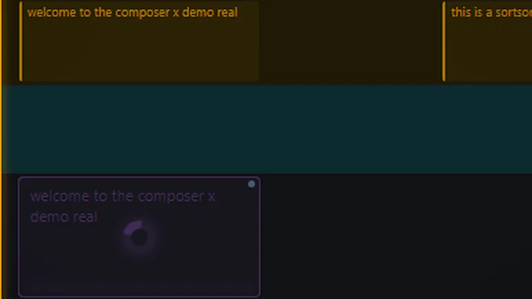 Generating a dubbed segment in ComposerX